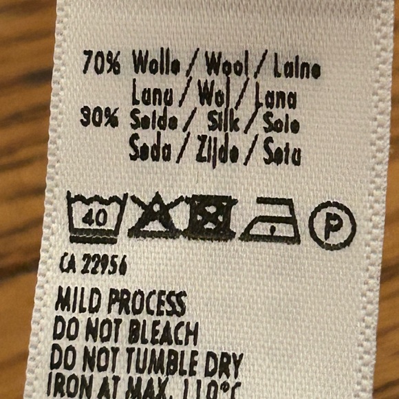 Hanro Wool Silk Leggings Black Size L - Picture 6 of 7